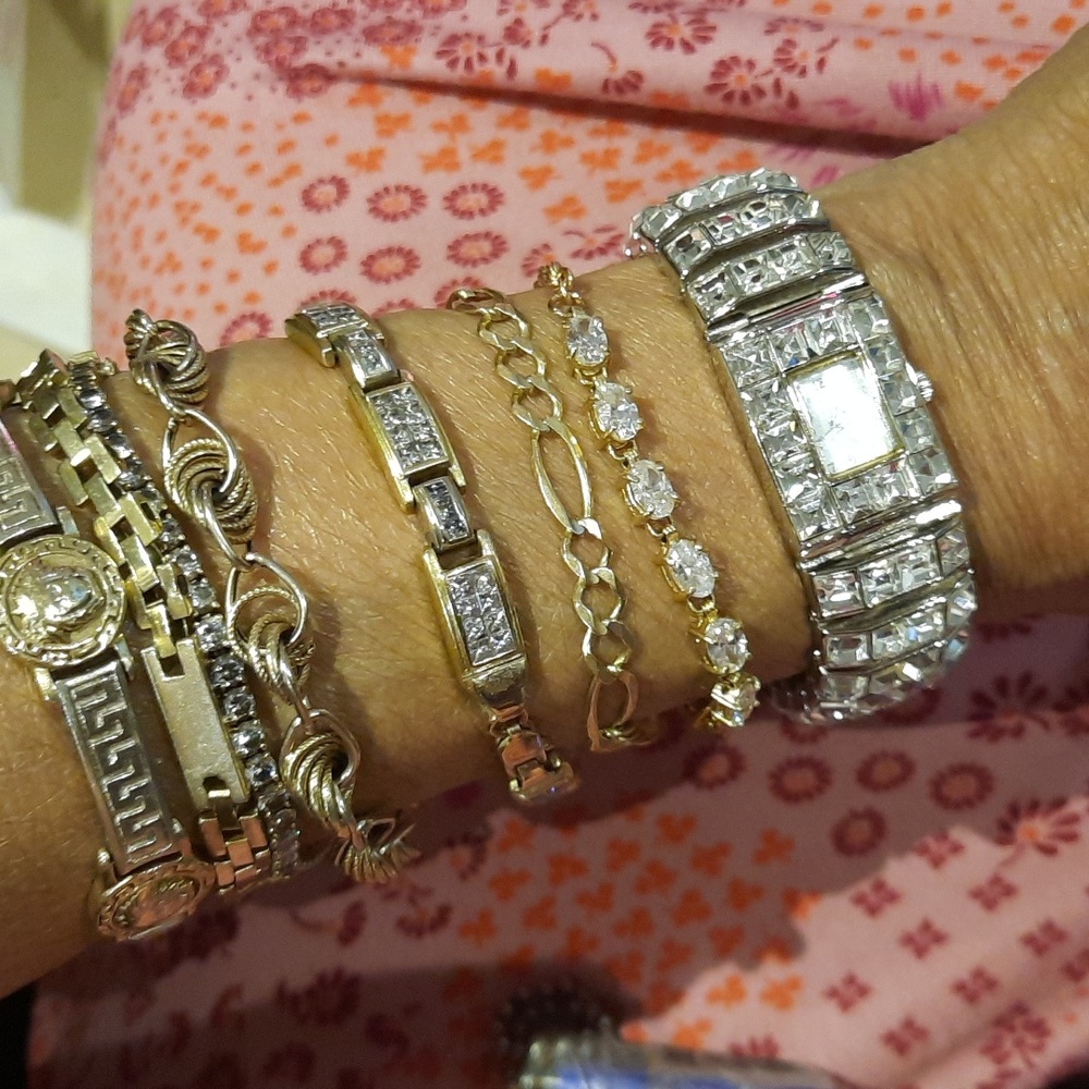 ULTIMATE BLINGED OUT NEW YEARS EVE AFTER FIVE WEDDING CRYSTAL WATCH 💝